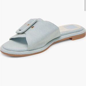 New Dolce Vita Anjani Buckle Slide Sandal Blue